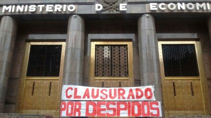 Ministerio de Hacienda: ocupación pacífica contra los despidos