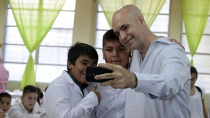 Educación pública solo para la foto